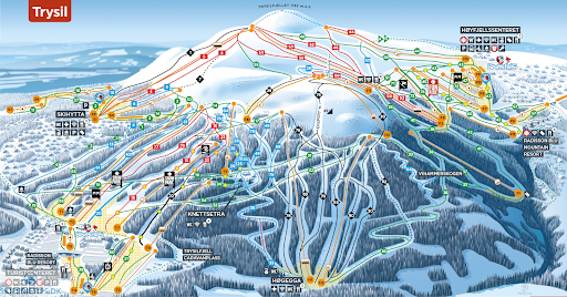 Pistenplan von Trysil